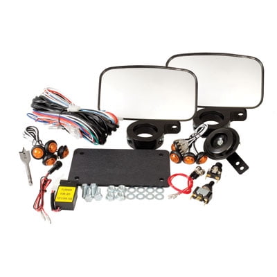 UTV Horn & Signal Kit - With Mirrors for Polaris RANGER 800 EFI Mid Size (Best Mid Range Horn)