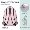 thumbnail image 5 of Pioneer Flower Floral Print Pattern Backpack for School, Cute School Bag with Adjustable Shoulder Straps and Padded Back, 15.3"x11"x7.1", 5 of 5
