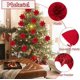 thumbnail image 3 of Flor de Navidad Artificial brillante DIY, rosa, oro, azul real, decoración del hogar, regalo de Año Nuevo, suministros para fiestas navideñas, 4,5 cm, 3 of 4