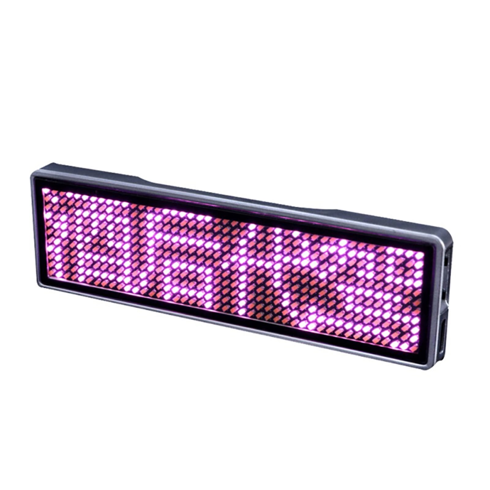 Bluetooth LED Name Tag Rechargeable Moving Message Sign Business Card Label 