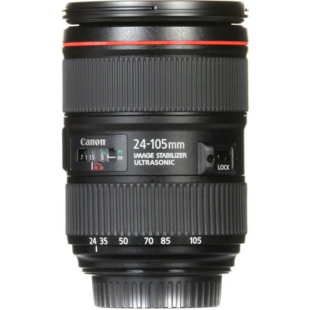 EF24-105mm F4L IS II USM Zoom Lens for Canon EOS DSLR Cameras - Black