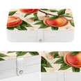 thumbnail image 4 of Peach Portable PU Leather Travel Jewelry Stand Organizer Box with Removable Compartment and Necklace Holder, 4 of 6