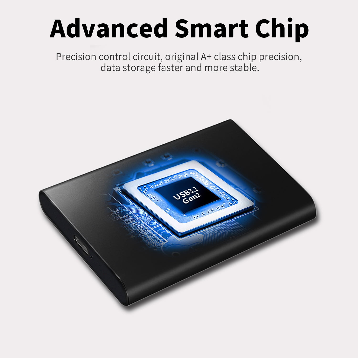 Vofifty Black 50 TB Portable Solid State Drive for Computer, Laptop