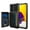 Black, variant on Galaxy A52 Wallet Case, Shockproof Rubber Card Holder Wallet PU Leather Back Phone Case Kickstand Protective Scratch Hybrid Bumper Shell for Samsung Galaxy A52 5G 6.5 inch 2021, Darkblue