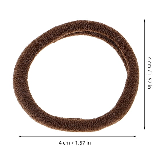 DRAFIDEEP 100Pcs Seamless Hair Bands for Thin Hair Soft Elastic Ponytail Holders Colored