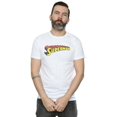 thumbnail image 2 of DC Comics Mens Superman Telescopic Crackle Logo T-Shirt, 2 of 5