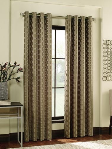 Jacquard Circle Window Panel