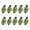 Fluorescent Green, variant on batmeuy 10Pcs Women Hair Clips Anti-slip Teeth Ladybug Decor Hairpins Bangs Buns Braids Multi-Purpose Styling Hair Pins