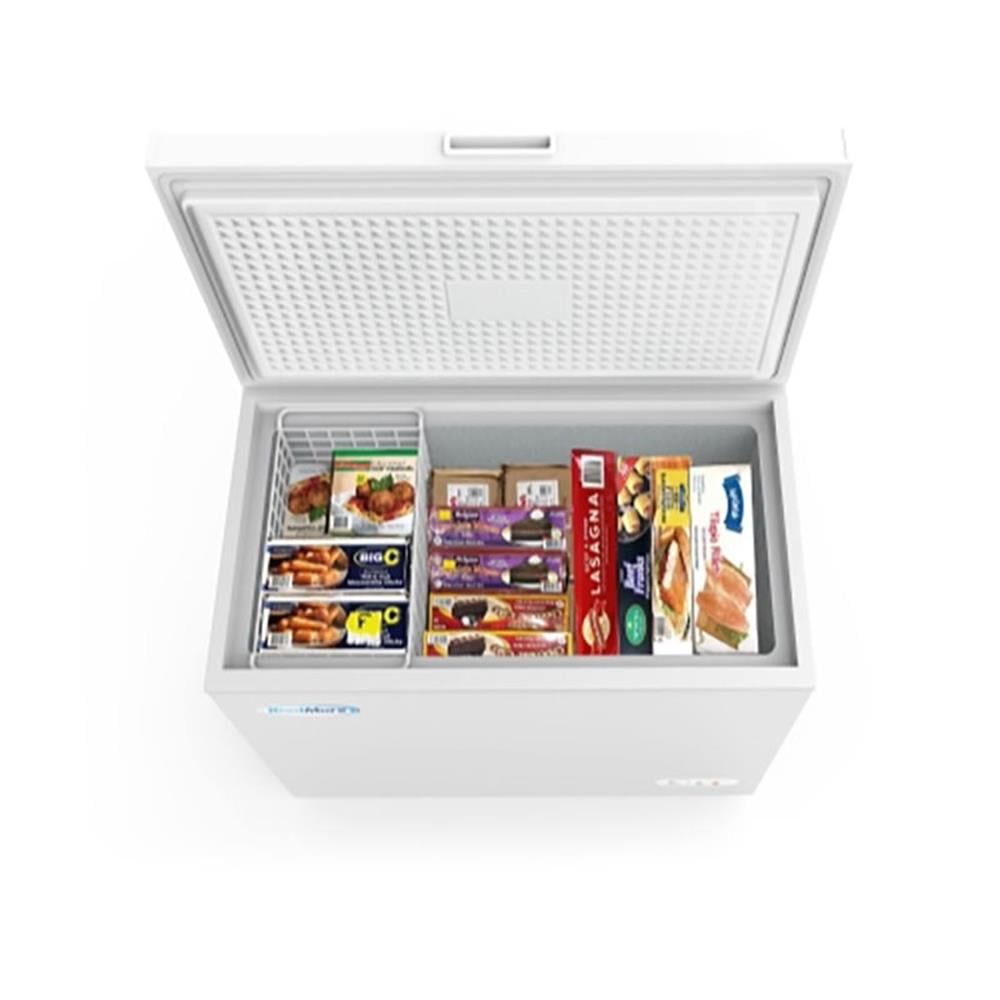 KoolMore Comercial SCF-7C Deep Chest Freezer with Two Wire Basket, 7 cu. ft. Food and Meat Storage, ETL Certification, White