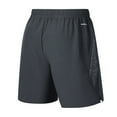 thumbnail image 4 of PNTUTB Men's Solid Color Quick Dry Breathable Athletic Drawstring Waistband Shorts with Slightly Split Hem and Zipper Pockets, 4 of 6