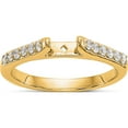 thumbnail image 5 of 14K Yellow Gold Lab Grown Diamond Si1/Si2, G H I, Peg Set Semi-Mount Eng Ring (Size 7) Made In India rm2779e-025-7ylg, 5 of 5