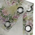 thumbnail image 4 of Ambesonne Flower Grommet Curtain, Vintage Retro Spring Lilies, 50"x60", Khaki Pink and Olive Green, 4 of 5
