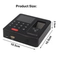 thumbnail image 4 of Mini Biometric Fingerprint 125Khz RFID Access Control Keypad USB Time Attendance Clock Recorder Machine 1000 User ,Accurate Calculations, 4 of 7