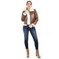 thumbnail image 4 of Chamarra tipo aviador Roman Fashion /Juvenil, 7894 (Chedron) cafe M, 4 of 5