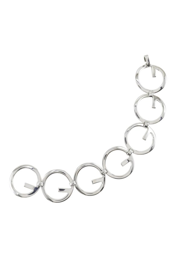 Pre-Owned Gucci G-logo bracelet, circle design, 925 sterling silver, made in Mexico,...