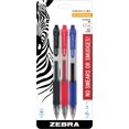 thumbnail image 3 of Zebra Pen Sarasa Dry X20 Retractable Gel Pen, Medium Point, 0.7mm, Assorted Business Color Ink (Pack of 1, 3 Count Total), 3 of 4