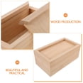 thumbnail image 3 of BESTYASH Boîte de Rangement en Bois Naturel pour Organiser Petits Objets 1Pcs, 3 of 6