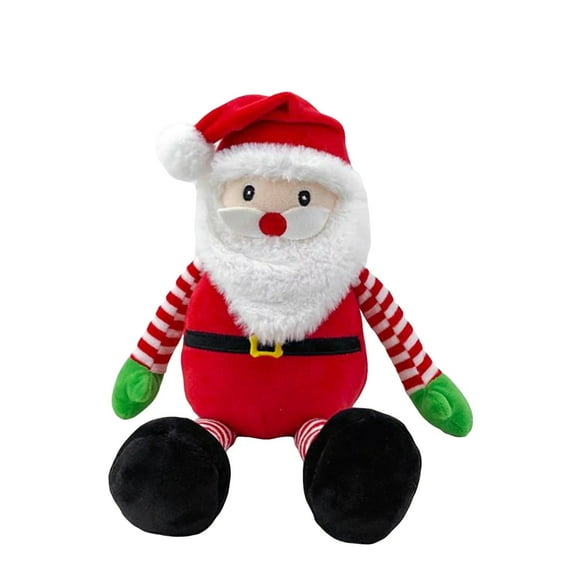 Santa and Elf Plush Toy Talking Toy Repeats What You Say Singing Rock Music Mimicking for Kid Baby Festival Birthday Christmas Gift