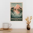 thumbnail image 3 of Inspirational Okavango Delta Poster Retro Vintage Travel Motivational Wall Art for Home Office Meditation Space Print Poster, 3 of 8