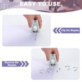 thumbnail image 4 of Uxcell Acrylic Staple Remover, 2 Pcs Heavy Duty Staple Puller Removal Tool with Lock, Purple, 4 of 6