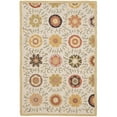 thumbnail image 4 of SAFAVIEH Blossom Allycia Floral Flowers Wool Area Rug, Ivory/Multi, 6' x 6' Round, 4 of 10