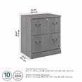 thumbnail image 6 of Saratoga 2 Drawer Lateral File Cabinet in Modern Gray, 6 of 7