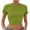 Green, variant on RKZDSR Womens Crop Top Summer Fashion Y2k Tops Ribbed Slim Fit Tank Top Casual Round Neck Tees Short Sleeve T Shirt Crewneck Y2K Ribbed Knit Slim Fit Crop Top Green M