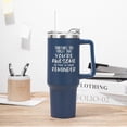 thumbnail image 5 of Christmas Gifts for Men,Inspirational Birthday Gifts for Him Husband Dad and Boyfriend,40 oz Tumbler with Handle and Straw - Navy Blue, 5 of 6