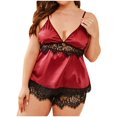 thumbnail image 1 of Lingerie pour Femmes en Dentelle à Armatures, Mousseline Respirante, Vêtement de Nuit, sous-Vêtements, Nuisette, Pyjama Deux Pièces, 1 of 6