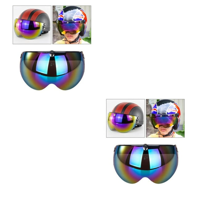 Justharion Haut vers le Bas Lentille de Remplacement pour 3 Bouton Moto Flip Vent Coloré 2Set