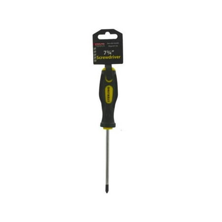

Kole Imports GR198-16 Magnetic Tip Screwdriver with Non-Slip Handle - Pack of 16