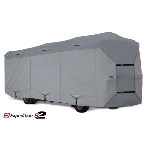 S2 Expedition Class A RV Cover by Eevelle Fits 31 32 Feet Gray