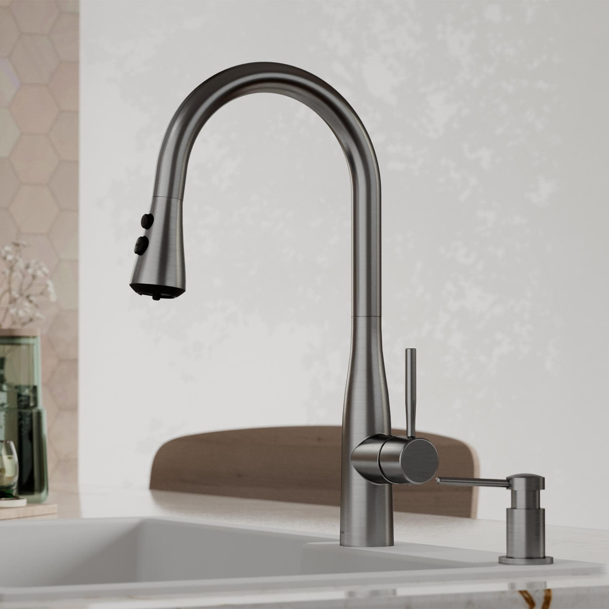 Karran Usa KKF750SFSS Faraday 1.8 GPM Single Hole Pull Down Kitchen Faucet - Stainless