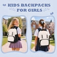 thumbnail image 3 of QWKLEAJ School Backpack for Teen Girls,Aesthetic Two Tone Preppy Bookbag with Detachable Coin Purse,Lightweight Waterproof Laptop Daypack for Elementary & Middle & High School & College Black, 3 of 7