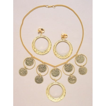 Goldstone Earrings and Necklace Set