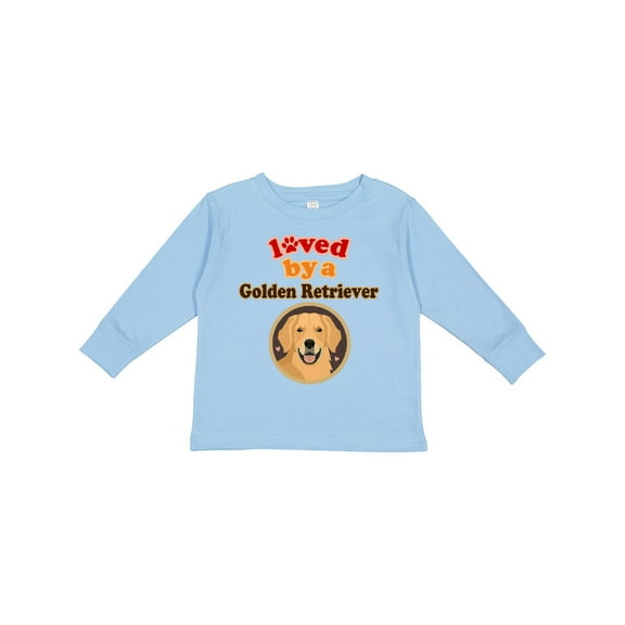 Inktastic Golden Retriever Dog Lover Boys or Girls Long Sleeve Toddler T-Shirt