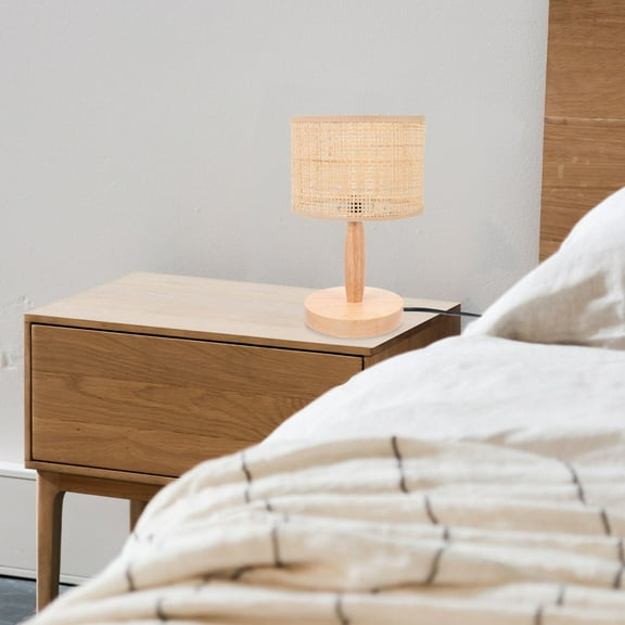 LEORX 2pcs Light Stand Wood Lamp Base Round Light Base Replacement Part for Home Lighting