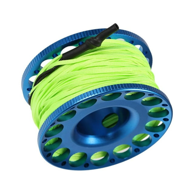 Sonducket Carrete de dedo de buceo, seguridad profesional, cuerda de 30m, carrete de buceo ligero, accesorios para deportes acuáticos, Deportes acuáticos Azul