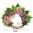 thumbnail image 2 of Couronne d'Automne pour la Porte d'Entrée Couronne d'Automne Couronne 18 Pouces Orange Hortensia Rouge Couronne Couronne Fait à la Main Couronne Couronne de Ferme Couronne de Hello, 2 of 5