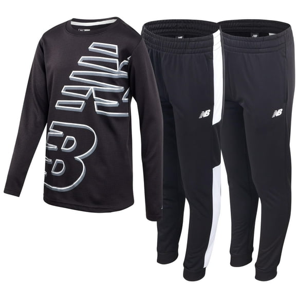 Chándal New Balance para niños de 3 piezas, tejido gofrado, térmico, 8-20