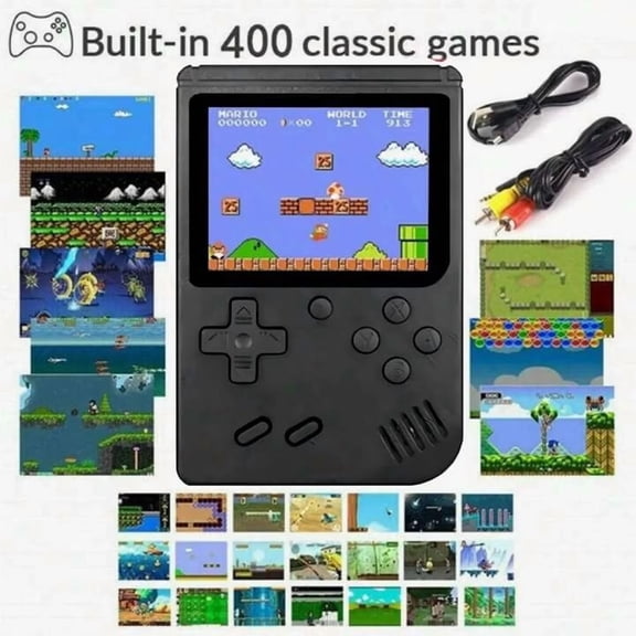Handheld Play Machine Retro Player with 400 Classical FC Plays Machine 2.8-Inch Color Screen, Presents Birthday for Christmas/Birthday/Thanksgiving/Valentine Gift