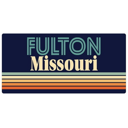 

Fulton Missouri 5 x 2.5-Inch Fridge Magnet Retro Design