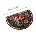 thumbnail image 2 of Dsscvnef Silica Gel Doormat Non Entryway Rug Floral Pattern Semi Decorative Floor Mat for Home Entrance Hallway Durable Absorbent Indoor Outdoor Use, 2 of 5
