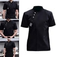 thumbnail image 3 of Chaqueta de catering para Hombres y Mujeres Sunnimix, Uniforme de chaqueta de chef, XXXL, 3 of 7