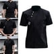 thumbnail image 3 of Chaqueta de Cocina para Hombres y Mujeres Yinane Uniforme de chaqueta de chef negro XL, 3 of 7