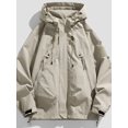 thumbnail image 4 of SUNSIOM Veste à Capuche pour Hommes, Manches Longues, Fermeture Éclair, Automne, avec Poches, 4 of 6