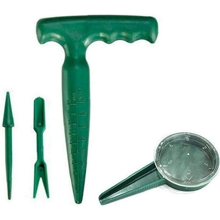 Semoir à Graines Manuel Réglable - Lot De 3 Outils Avec 12 Trous Pour Jardinage
