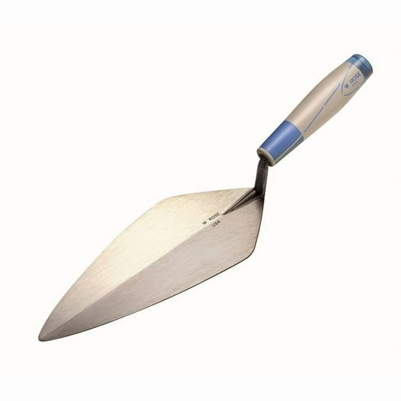 Kraft Tool RO116-10SH 10" Narrow London Brick Trowel with ProForm® Soft Grip Handle