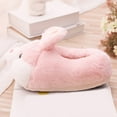 thumbnail image 3 of GJSYRH Girls Plush Slipper Cozy Soft Sole Slippers for Girls Toddler Kids Baby Warm Cartoon Indoor Shoes Light Pink 6-12 Years, 3 of 8