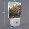thumbnail image 2 of Rocae Floral Rhino With Birds for 0.5W Plug in Night Light, Dusk to Dawn, Bright Nightlight Auto-On/Off-US, 2 of 7